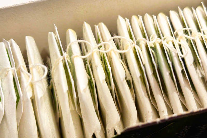 Teebeutel in der Packung