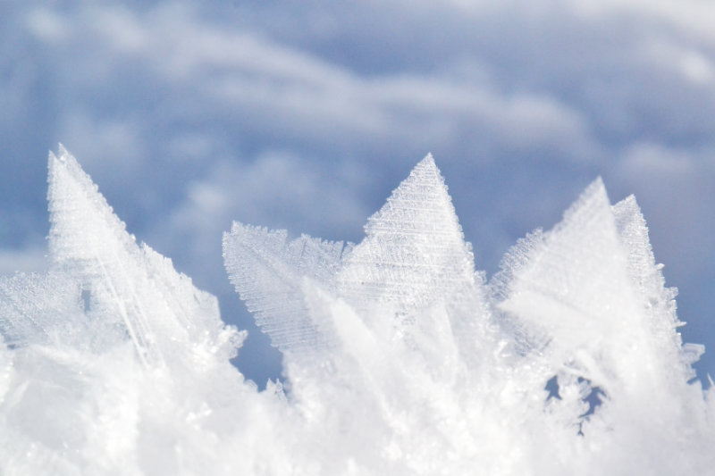 große Schneekristalle